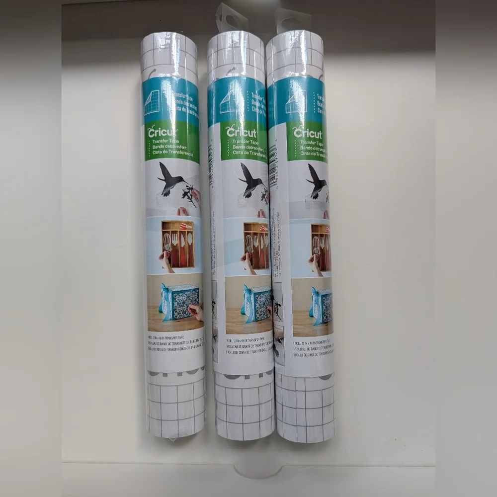 Cricut Transfer Tape – Standard Grip – Lot of 3 Rolls (New & Sealed)